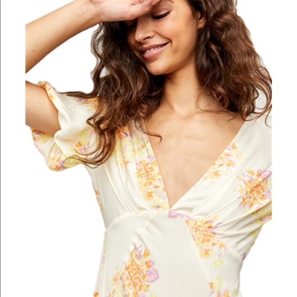 NWT Free People Laura Printed Floral Maxi Dress - Picture 8 of 8